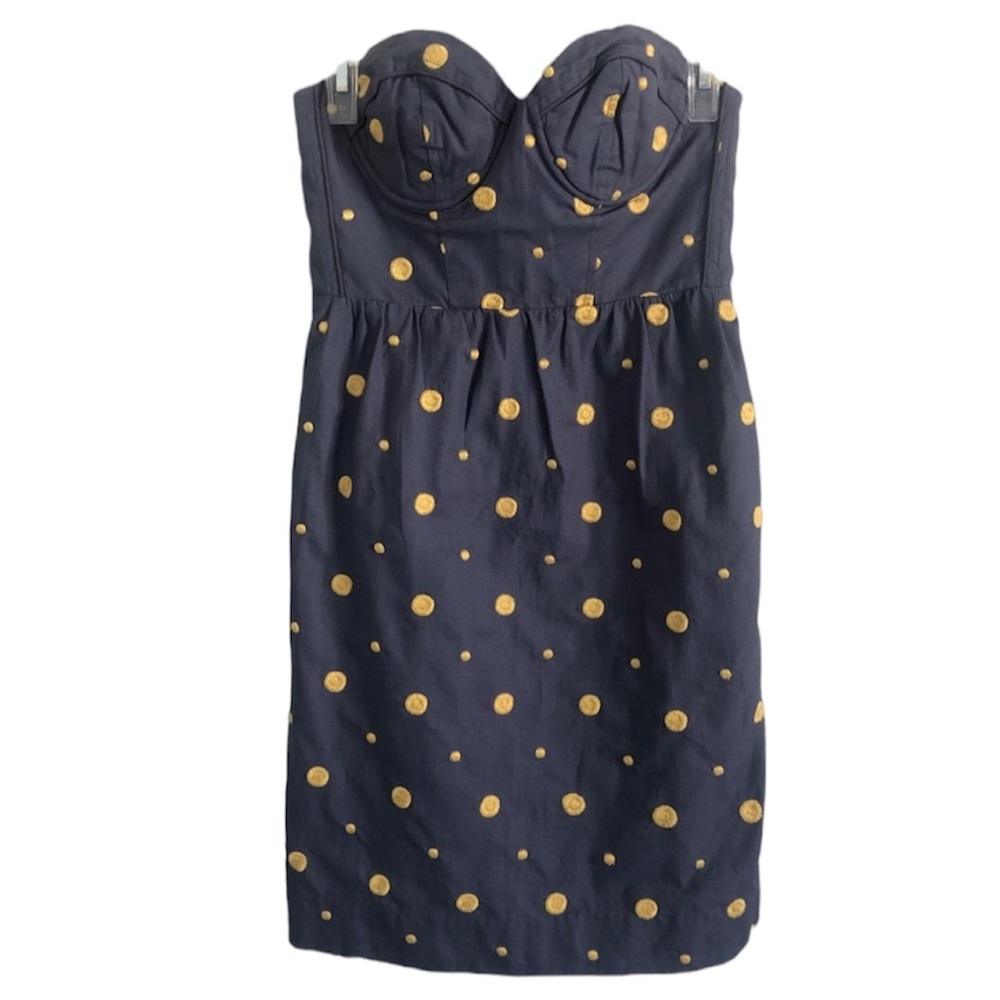 ANTHROPOLOGIE FLOREAT gray and yellow summer dress
